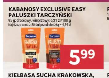 Kabanosy Exclusive Easy Paluszki drobiowe Tarczyński +1 wariant