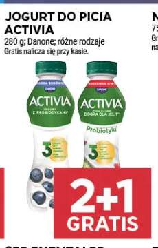 Jogurt do picia Activia jagodowy Danone +1 wariant