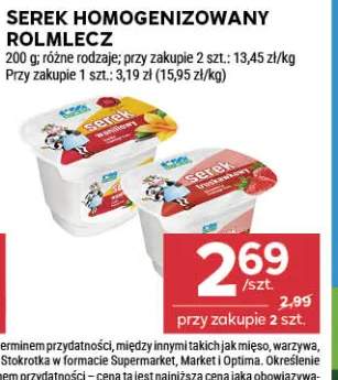 Serek homogenizowany waniliowy Rolmlecz +1 wariant