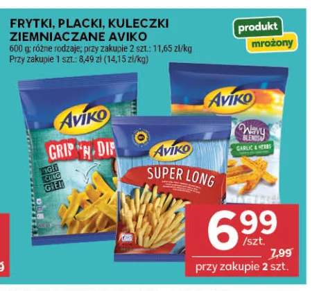 Frytki placki kuleczki ziemniaczane Aviko