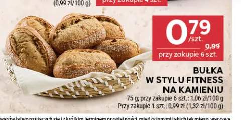 Bułka w stylu fitness na kamieniu