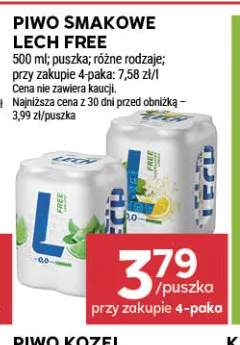 Piwo bezalkoholowe smakowe Lech