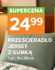 Prześcieradło jersey z gumką 90x200 cm