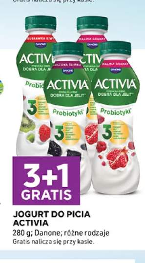 Jogurt do picia Activia truskawka kiwi +2 warianty