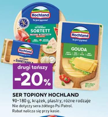 Ser topiony w plastrach Gouda Hochland +2 warianty