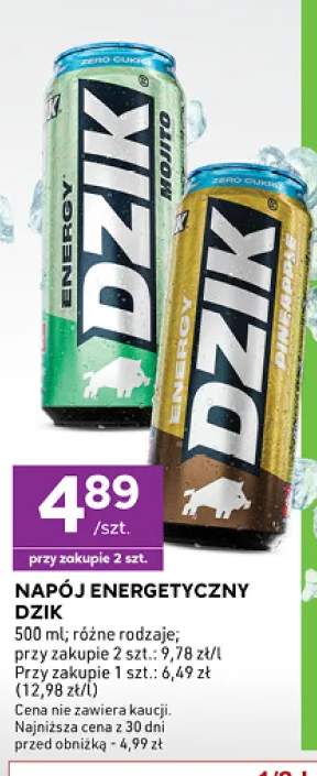 Napój energetyczny Dzik Mojito +1 wariant