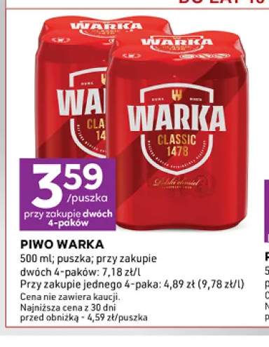Piwo Warka 4-pak