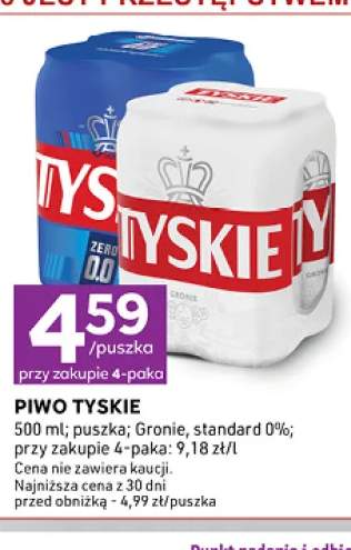 Piwo Tyskie Gronie 4-pak +1 wariant