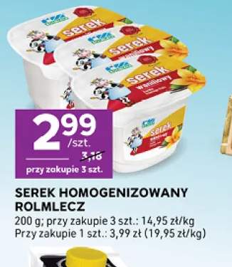 Serek homogenizowany waniliowy Rolmlecz