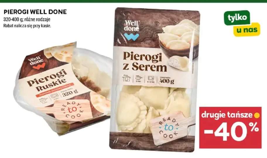 Pierogi z serem Well Done +1 wariant
