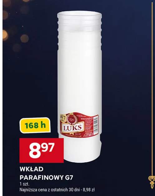 wkład parafinowy do znicza