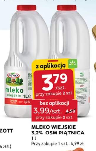 Mleko wiejskie OSM Piątnica 3,2%