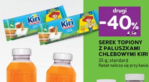 Serek topiony z paluszkami chlebowymi standard Kiri
