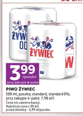 Piwo Żywiec standard +1 wariant
