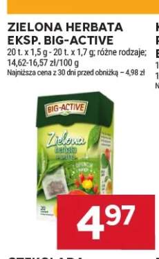 Zielona herbata ekspresowa Big-Active