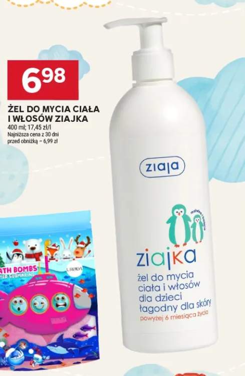 Żel do mycia ciała i włosów Ziajka