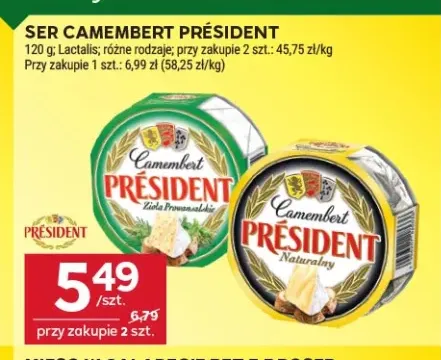 Ser camembert zioła prowansalskie Président +1 wariant