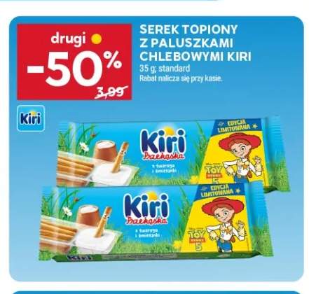 Serek topiony z paluszkami chlebowymi Kiri