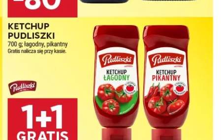 Ketchup łagodny Pudliszki +1 wariant