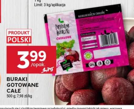 Buraki gotowane całe