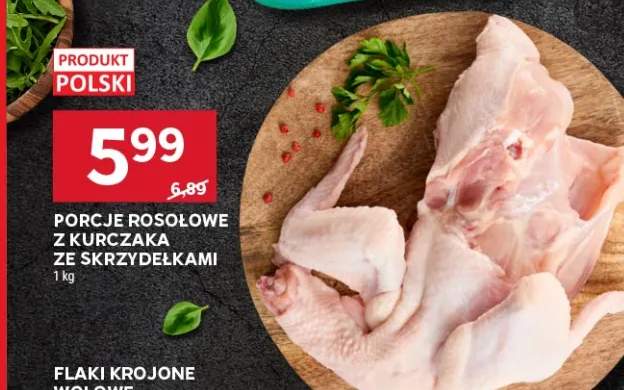 Porcje rosołowe z kurczaka ze skrzydełkami