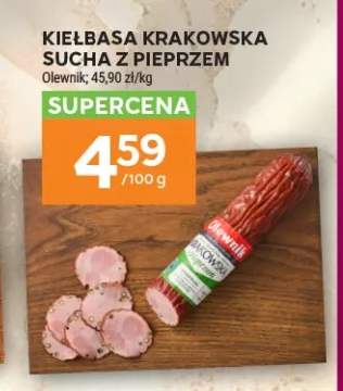 Kiełbasa krakowska sucha z pieprzem Olewnik