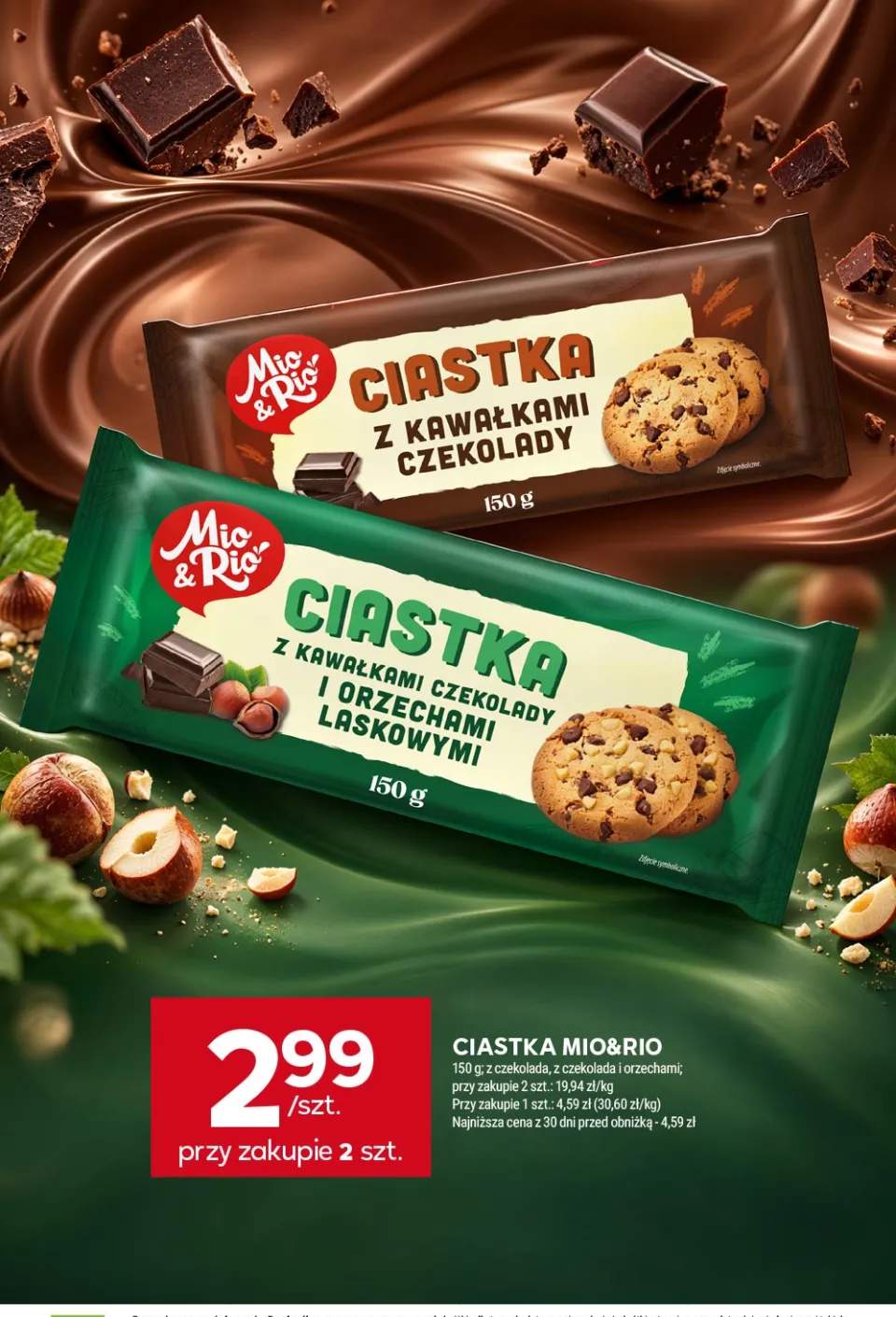 Ciastka Mio & Rio z czekoladą +1 wariant