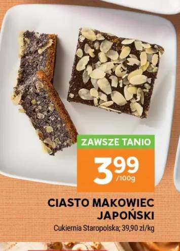 Ciasto makowiec japoński Cukiernia Staropolska