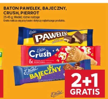 Baton Pawełek E.Wedel +3 warianty