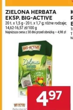Zielona herbata ekspresowa Big-Active