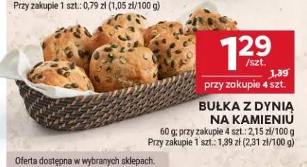 Bułka z dynią na kamieniu