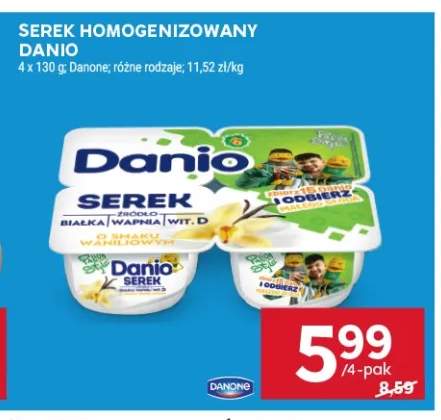Serek homogenizowany Danio 4-pak