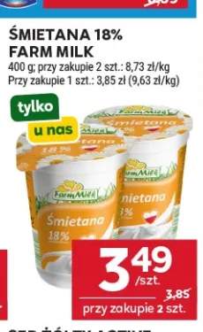 Śmietana Farm Milk 18%