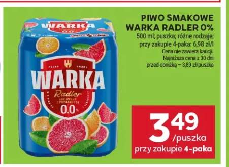 Piwo bezalkoholowe Warka Radler