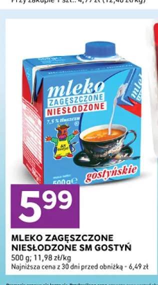 Mleko zagęszczone niesłodzone SM Gostyń