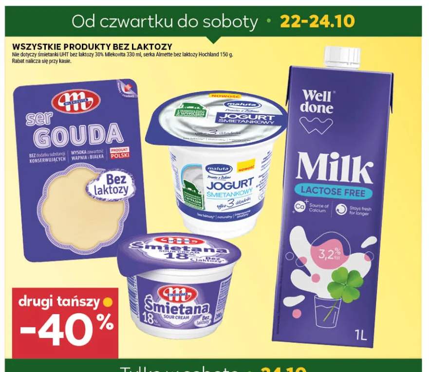 Produkty bez laktozy +4 warianty
