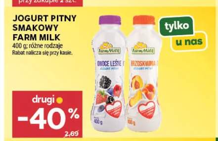 Jogurt pitny smakowy owoce leśne Farm Milk +1 wariant