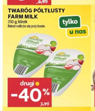 Twaróg półtłusty Farm Milk