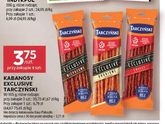 Kabanosy Exclusive wieprzowe Tarczyński +2 warianty