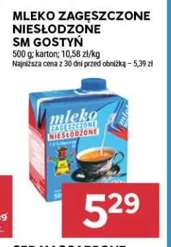 Mleko zagęszczone niesłodzone SM Gostyń