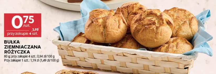 Bułka ziemniaczana różyczka