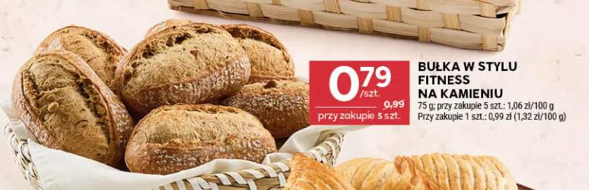 Bułka w stylu fitness na kamieniu