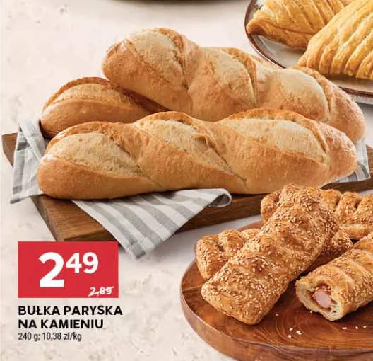 Bułka paryska na kamieniu