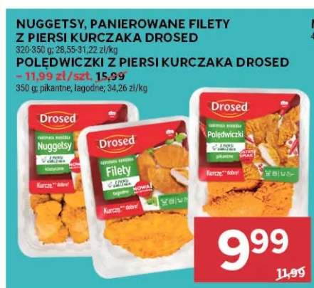 Nuggetsy z piersi kurczaka Drosed +3 warianty