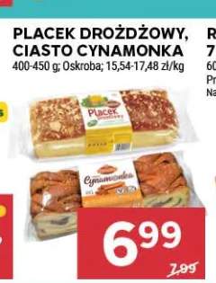 Placek drożdżowy Oskroba +1 wariant