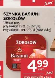 Szynka Basiuni w plastrach Sokołów