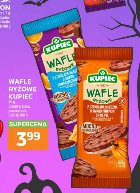 Wafle ryżowe Kupiec pumpkin spice +1 wariant