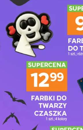 Farbki do twarzy czaszka