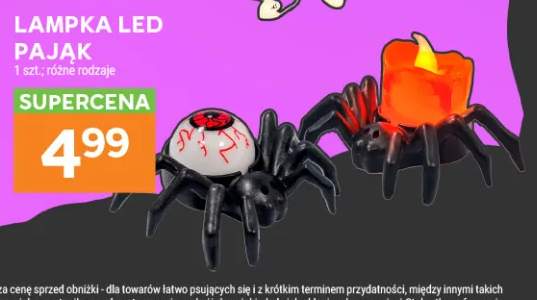 Lampka LED pająk