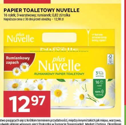 Papier toaletowy Nuvelle rumiankowy 16-pak